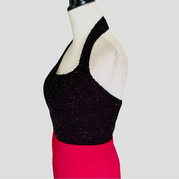 Vintage Zum Zum by Niki Livas Black Beaded Halter Top | EUC | M - Picture 2 of 7